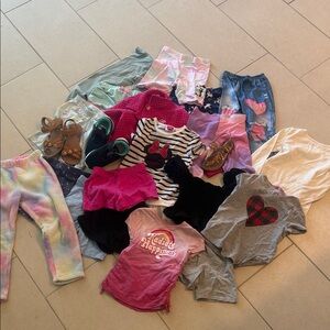 Disney Striped Minnie Mouse Shirt - Pink and Black